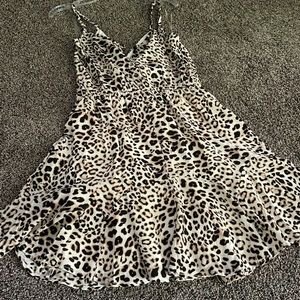 Leopard print dress.